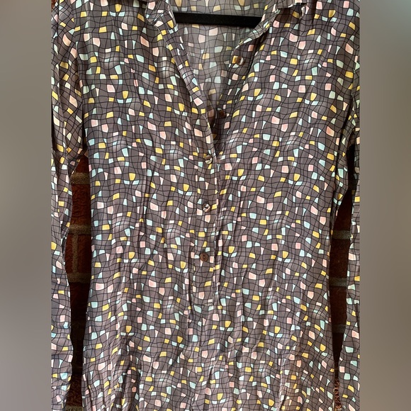 Diane von Furstenberg Silk Confetti Button Down Dress size 4 - Picture 5 of 8